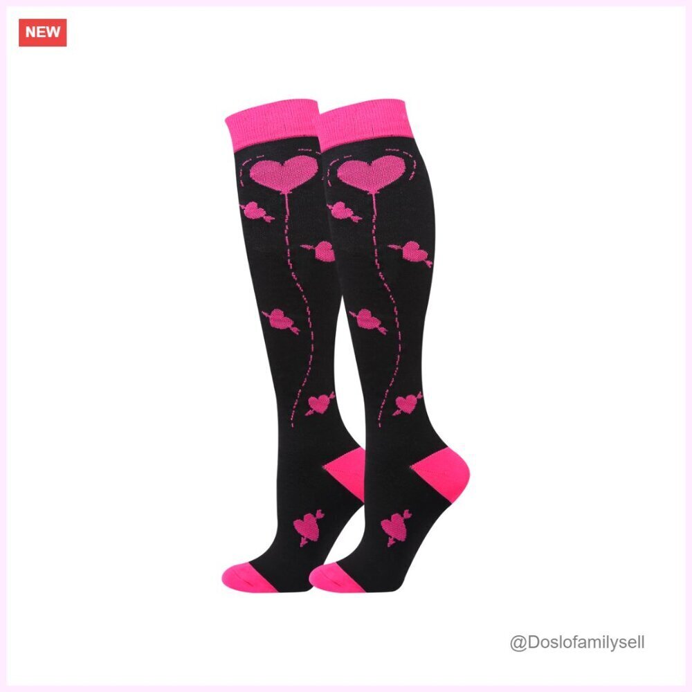 Knee High Compression Socks Graduated Support Circulation Travel Nurses
